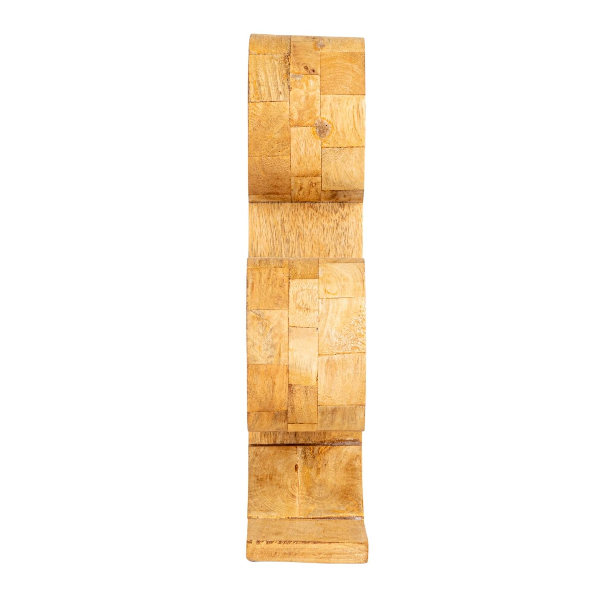 Hello Honey® 15.25" Natural Mango Wood Circular Wine Rack